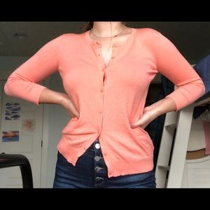 Salmon Pink Cardigan